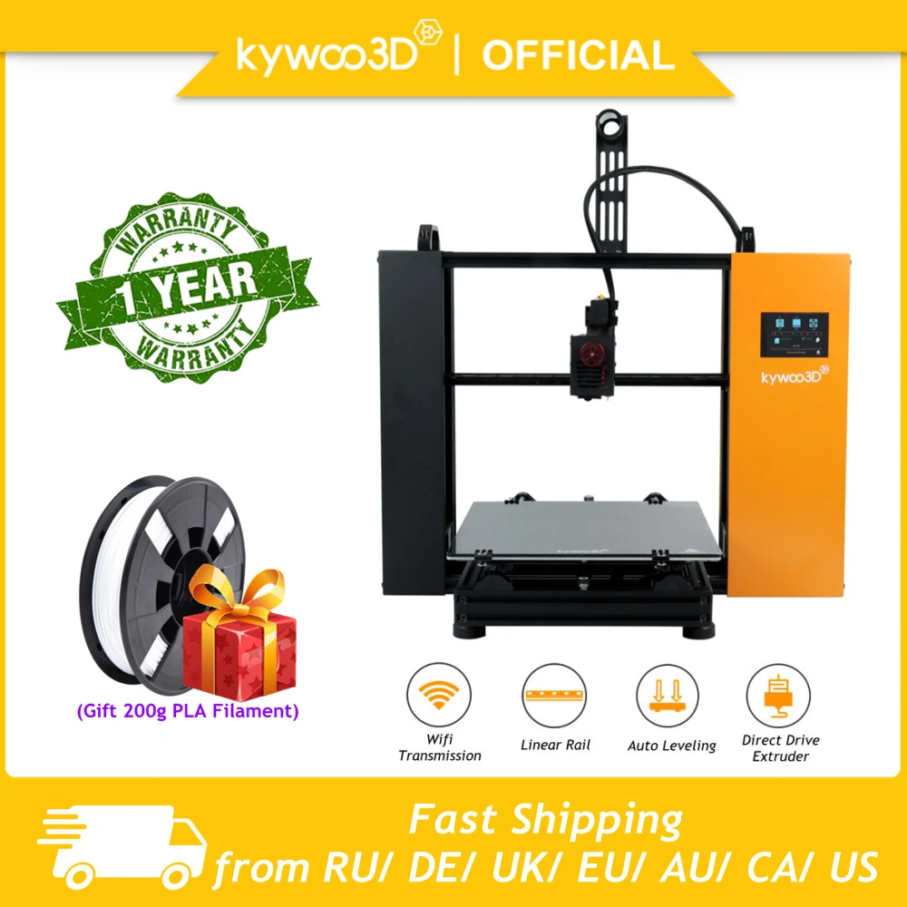 creality 3d printer kywoo3D Tycoon Series Large 3D Printer 32bit TMC 2209 Silent Direct Drive Wifi Transmission Auto Leveling Best 3D Printer 2022 3d printing machine