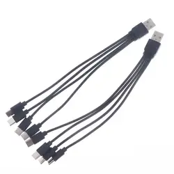 Multi - Port USB to Type - C Splitter Adapter Cable - Enhanced Charging Solution (1 to 4 2PCS)