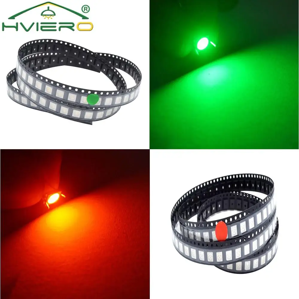 Description Picture 4 of item10/100X 5050 White Red Blue Pink RGB Smd Smt 60mA 3V 3-chips 10-12lm 6000-6500k Led Plcc-6 Bright Lamp Bulb Light Emitting Diode