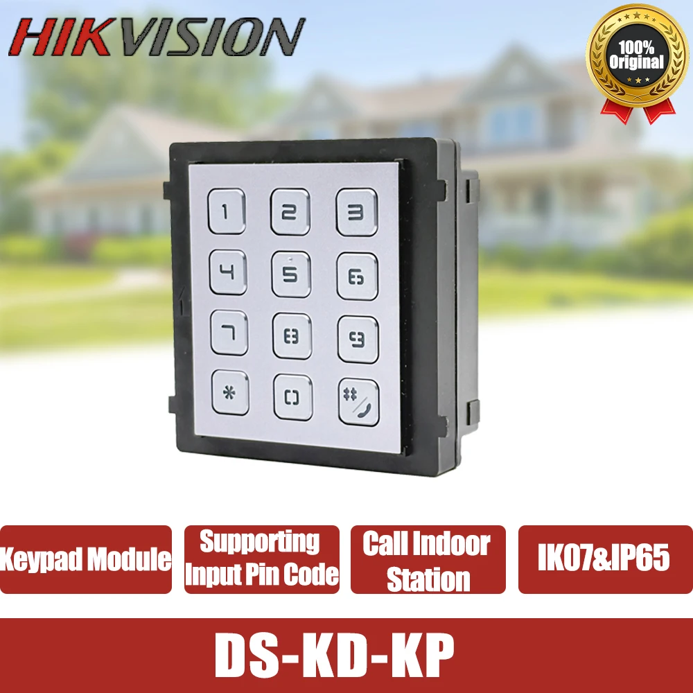 Hikvision KD8 모듈형 도어 스테이션 키패드 모듈 비디오 인터콤 액세서리 DS-KD-KP (DS-KD8003-IME1용)