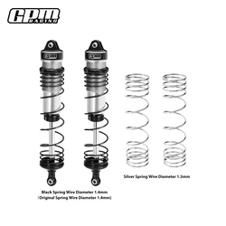 High - Performance Alloy Progressive Spring Rear Shock, 144mm (Silver)