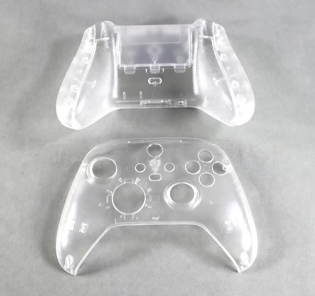 Transparent Replacement Housing Shell with Buttons for Xbox Series Controllers