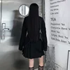 Spring Harajuku Streetwear Two-Piece Skirt Spring Oversize Punk Chain Ribbon Skirts Women 2 Piece Suit For Female 5