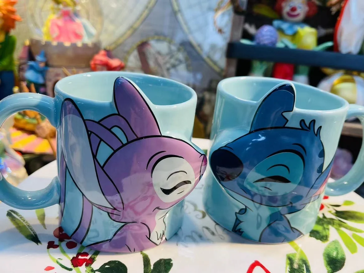 Disney Mug Star Baby Stitch Cartoon simpatico bicchiere da acqua in  ceramica tazza da caffè tazza da latte tazza da colazione - AliExpress