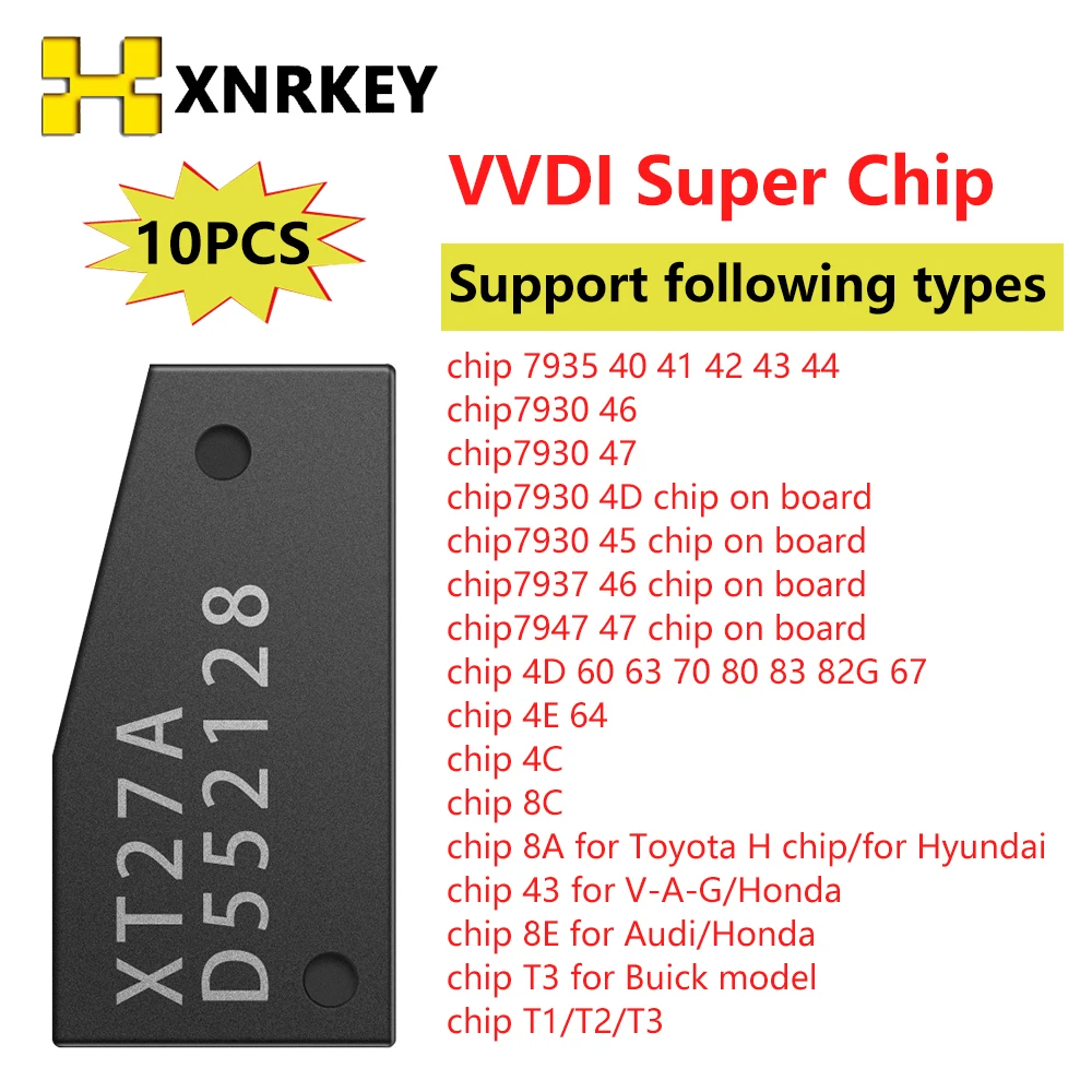 Xhorse VVDI Super Chip Transponder for ID46/40/43/4D/8C/8A/T1/T2/T3/ for VVDI2 VVDI Key Tool/Mini Key Tool