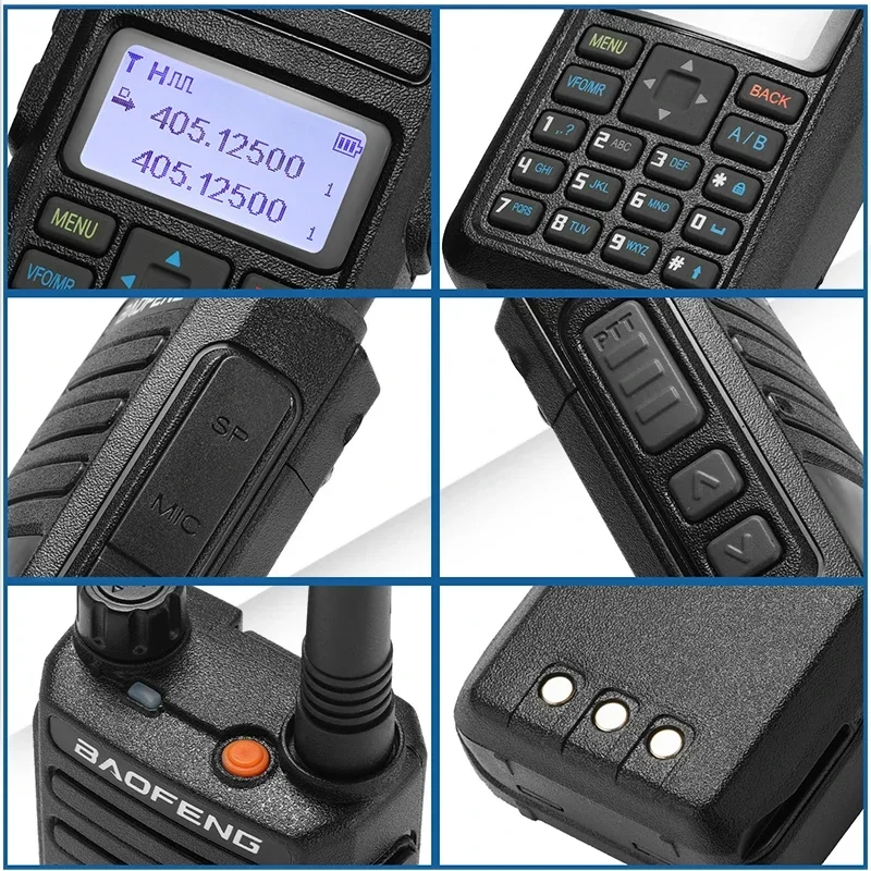 Baofeng DR 1801 Walkie Talkie Large Screem Tier 1+2 Dual Time Slot Digital Dual band 136-174 400-470MHz Portabsle Two Way Radio 6
