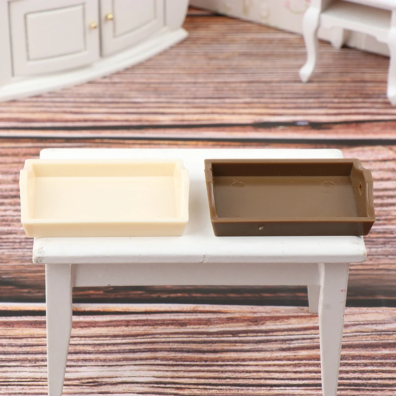 1/12 Dollhouse Fruit Food Tray Toys Dolls Houde Simulation Tray Model Dollhouse Mini Decorations Accessories 6