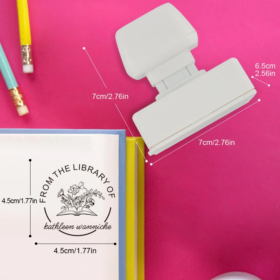 Book Stamp Personalized Self-Inking Wedding Stamp Photosensitive Seal for Wedding Party Invitation Letter