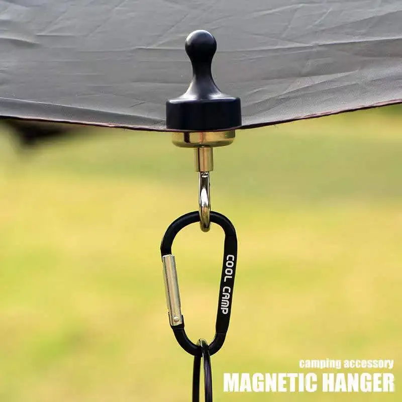 

Camping Magnetic Hook Strong Suction Separable Outoor Tent Canopy Home Refrigerators Hanging Buckle Carabiner