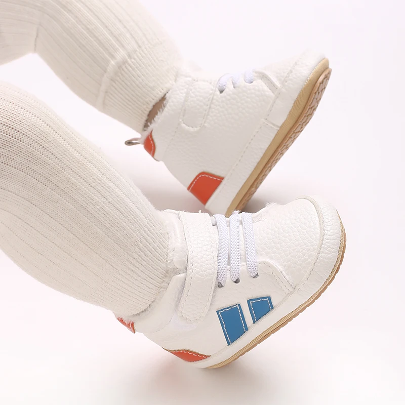 Modische Winter warme und rutschfeste Freizeitschuhe 0-18M Neugeborene High Top PU Sportschuhe für Säuglinge und kleine Kinder gehen – Detail 11