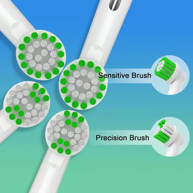 4/8/16pcs Replacement Toothbrush Heads Compatible with Braun Oral B Electric Toothbrush, Deep and Precise Cleaning,White 4