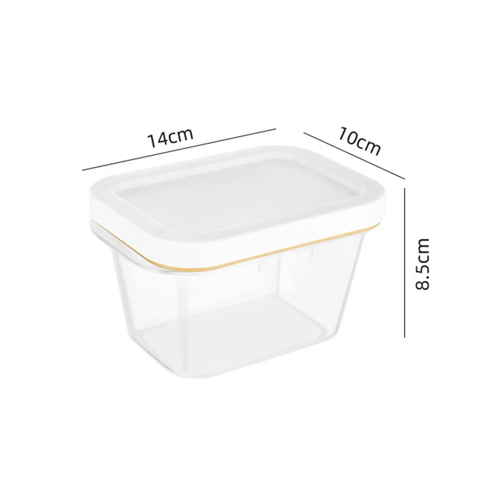 Butter Cutter Container Dividable Rectangle Food Storage Container Multipurpose Butter Box for Home Refrigerator