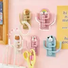 Rotatable Multi-purpose Cartoon Three-hook Hook Cute Student Dormitory Punch-free Traceless Sticky Hook Wall Door Key Hook Tools 6