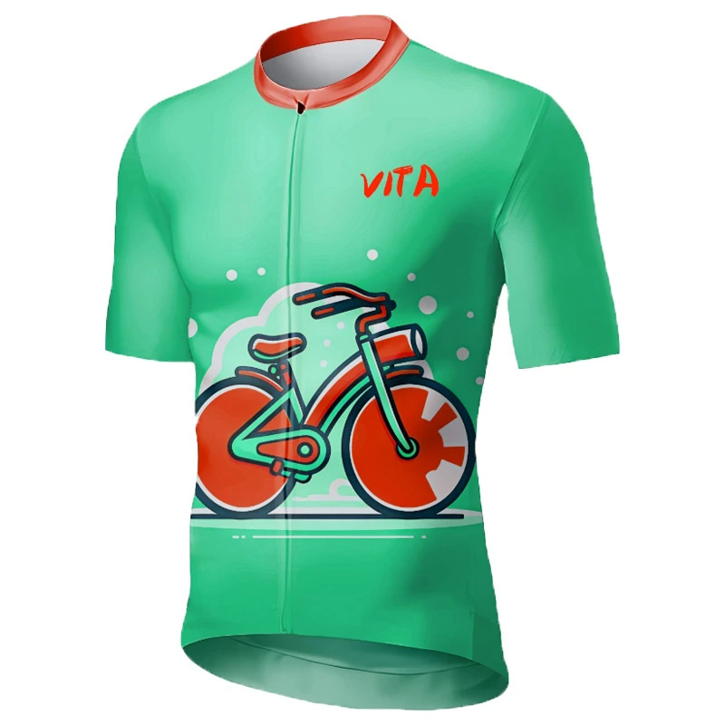 

VITA Men Women Cycling Jersey MTB Motocross Cycling Short Sleeve Fox Summer Quick Breathable Maillot Ciclismo Hombre Clothing