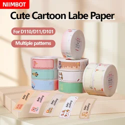 Niimbot D101 D11 D110 Color Cartoon Children's Baby Name Sticker Intelligent Portable Label Printer Thermal Label Waterproof Off