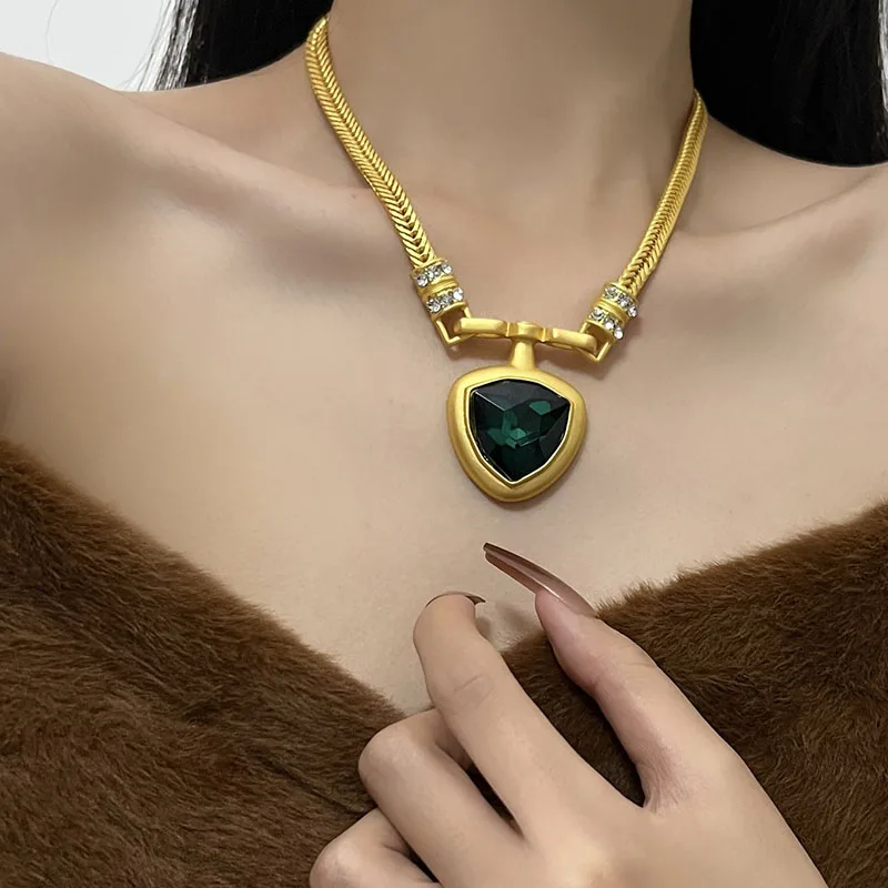 Triple Green Gem Drop Necklace – Kate Sydney Jewelry