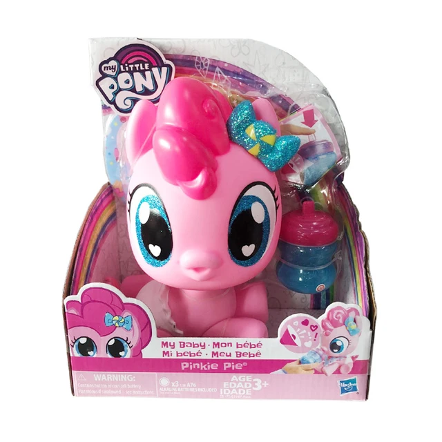 My Little Pony My Baby Twilight Sparkle Pinkie Pie Pony Baby Doll with  Interactive Bottle Toy