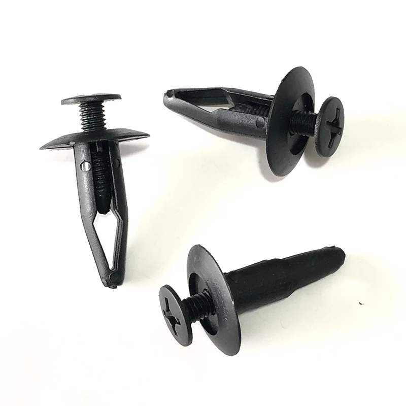 Ribattino di plastica della carrozzeria 100Pcs, clip di spinta del fermo dei rivetti del