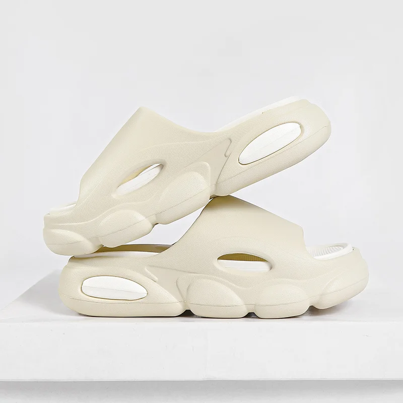 Kvinnors tjocka kuddar Sliders med mjukt skum Supermjuka halkfria tofflor för inomhus utomhus_voghion.com