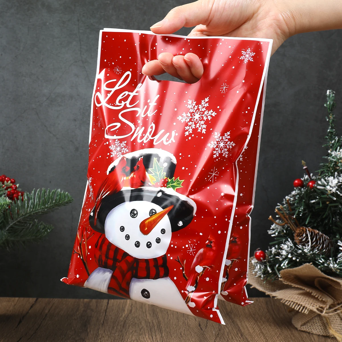 Christmas Snowman Gift Handbag Merry Christmas Decoration for Home 2025 Navidad Natal S... - SKU CSGH1842 - UGI Packaging
