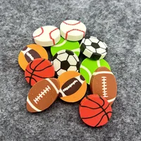 35Pcs Students Stationary Novelty Pencil Rubber Eraser For Children Kids Cartoon Football Basketball Mini Eraser School Erasers 1