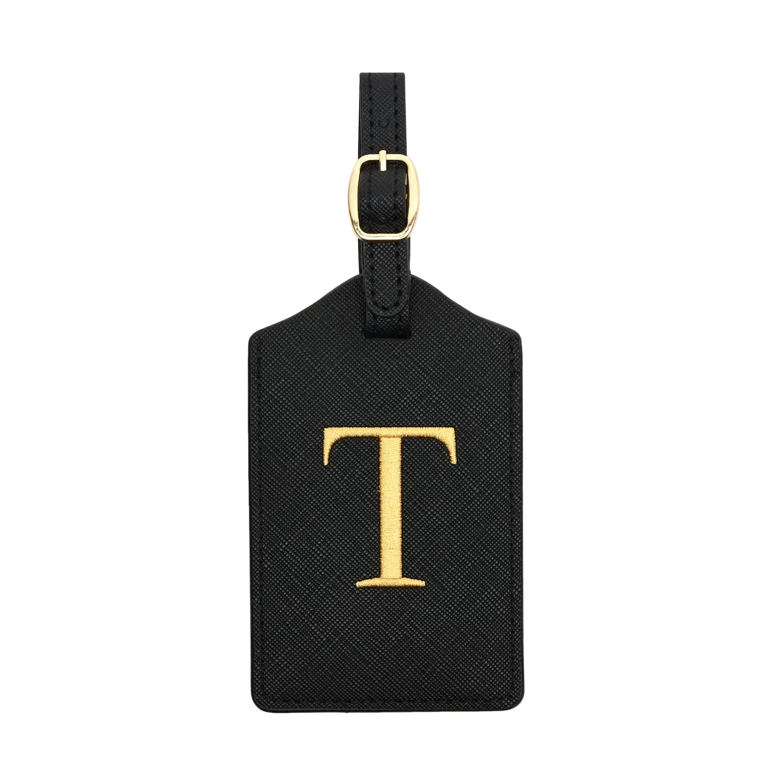 Enhanced PU Leather Luggage Tag with Privacy Cover & Name Card Slot