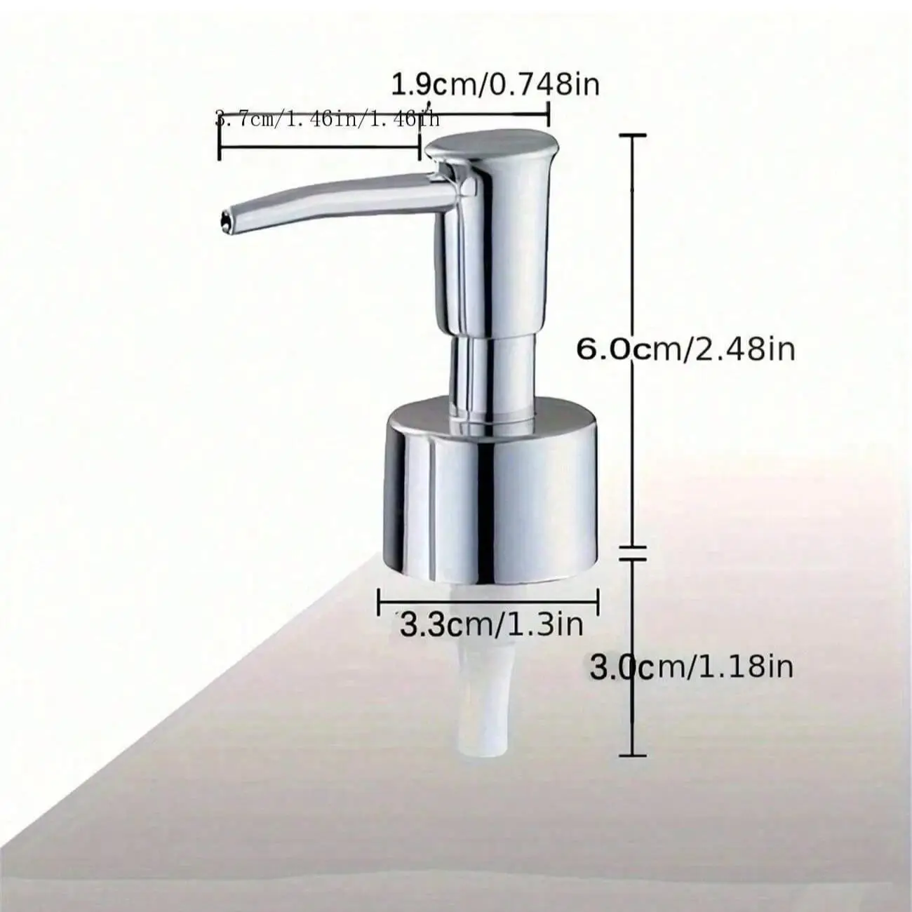 1/2/4Pcs 304 Stainless Steel Hand Liquid Soap Pump Dispenser Head Nozzle for Bathroom Kitchen Foam Soap Shampoo Dispenser Access