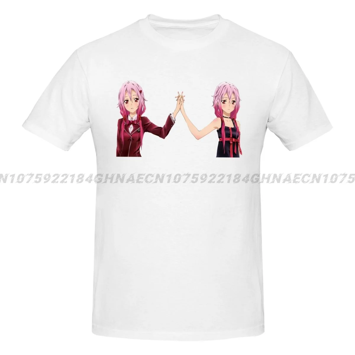 Kirutikuran Inori Yuzuriha Мужская Роскошная брендовая Футболка с принтом с коротким рукавом Уличная одежда с круглым вырезом высококачественный Топ большого размера