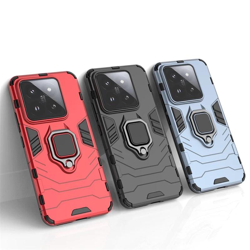 Per Xiaomi 14 Pro Custodia Per Xiaomi 14 Pro Cover Punk Armor Back Shell Custodia Antiurto Per Cavalletto Per Xiaomi 14 Pro 5G