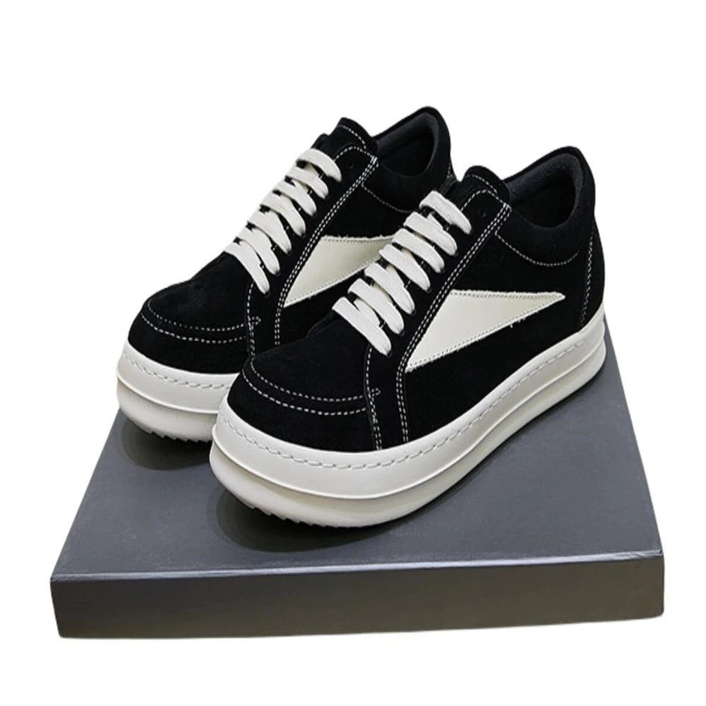 

Rric Fashion leisure Owees Men's Casual Sneakers Couple Platform rricowees Height Increasing Low cut sneakers Canvas Shoes