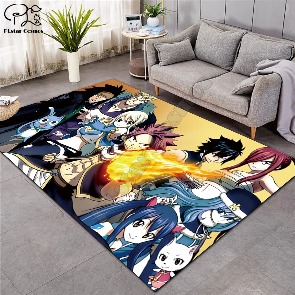

Fairy Tail anime carpet Anti-Skid Area Floor Mat 3D Rug Non-slip Mat Dining Room Living Room Soft Bedroom Carpet style-03
