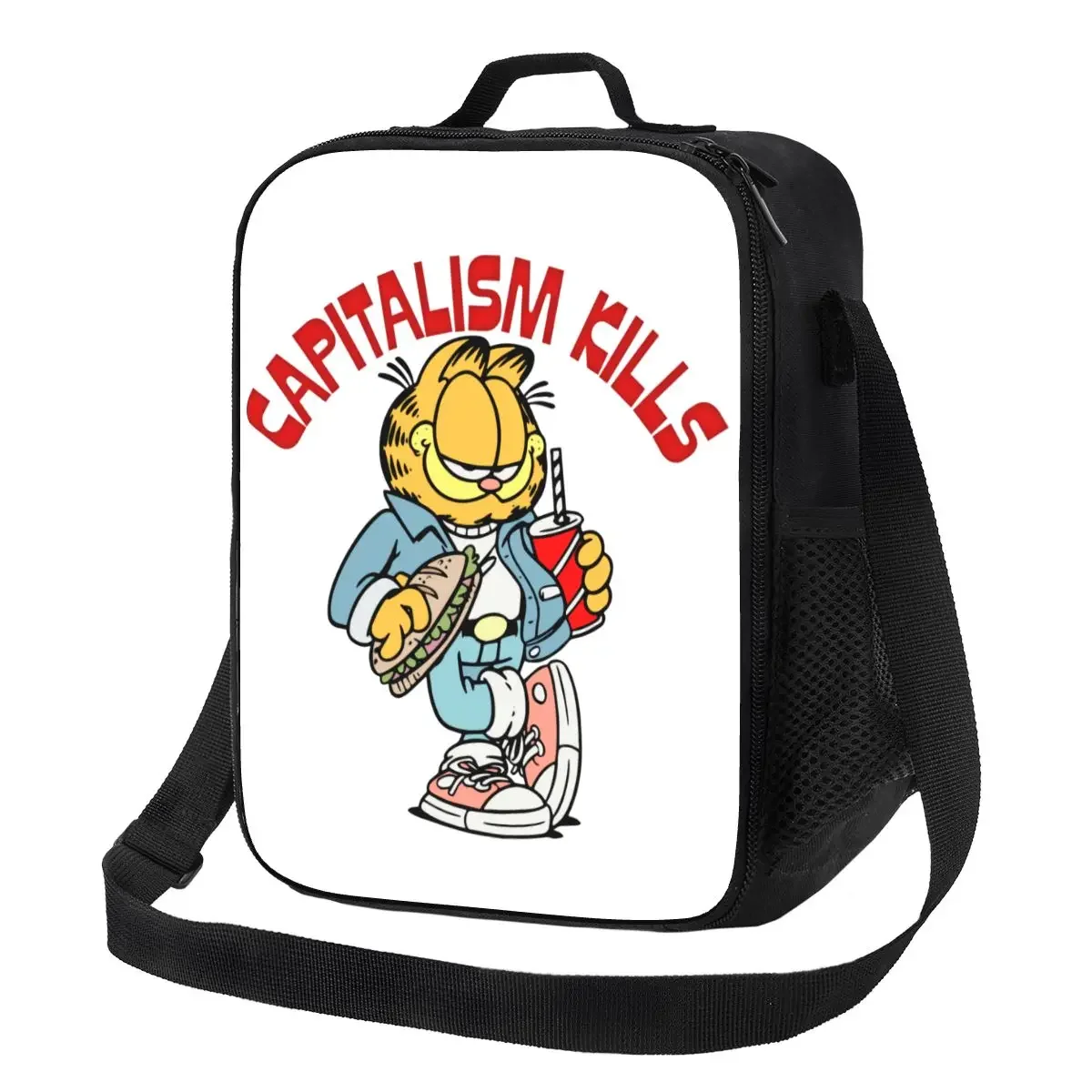 Garfields Translation Uccide La Borsa Per Il Pranzo Isolata Per Le Donne Lovely Cat Thermal Cooler Lunch Box Office Work School