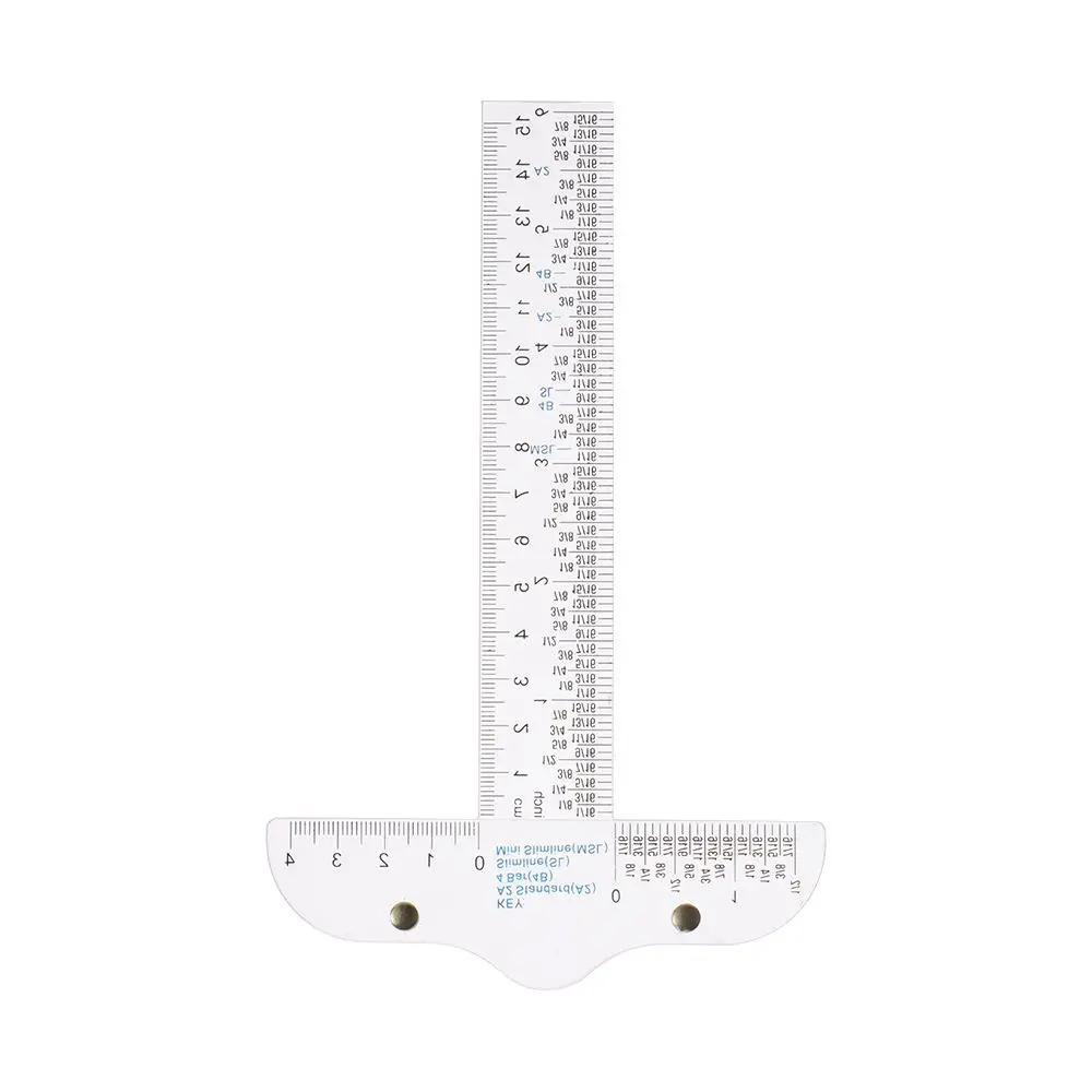 Acrylic T-Square Ruler 1PC for Handtool In Both Inches And Metric Measurements Transparent Graduated Measuring Scale Rule