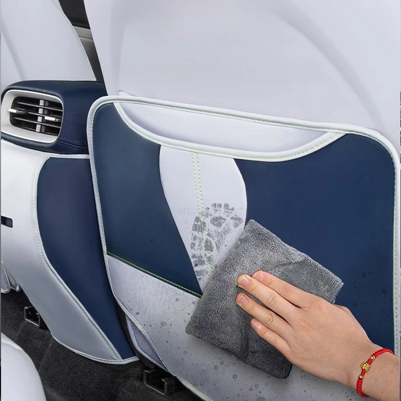 For Xpeng G6 anti-kick anti-dirty Mats cover Leather Seat Back Protector Storage Bag Car Interior Accessories