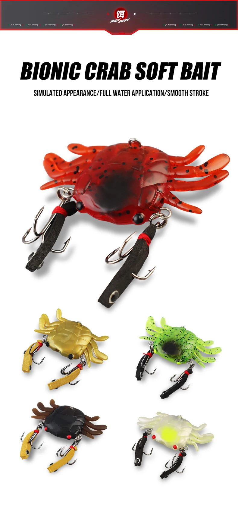 Taiyu Bionic Crab Angel köder 6g 13g Silikon Weich köder gefälschte Köder für Tintenfisch Tintenfisch Angeln Jig Kopf lockt Seefisch gerät – Detail 1
