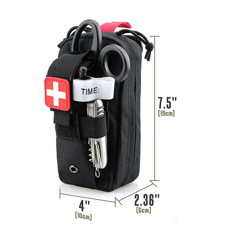 IFAK Trauma Medical Kit - MOLLE Tactical First Aid Pouch With Emergency Supplies