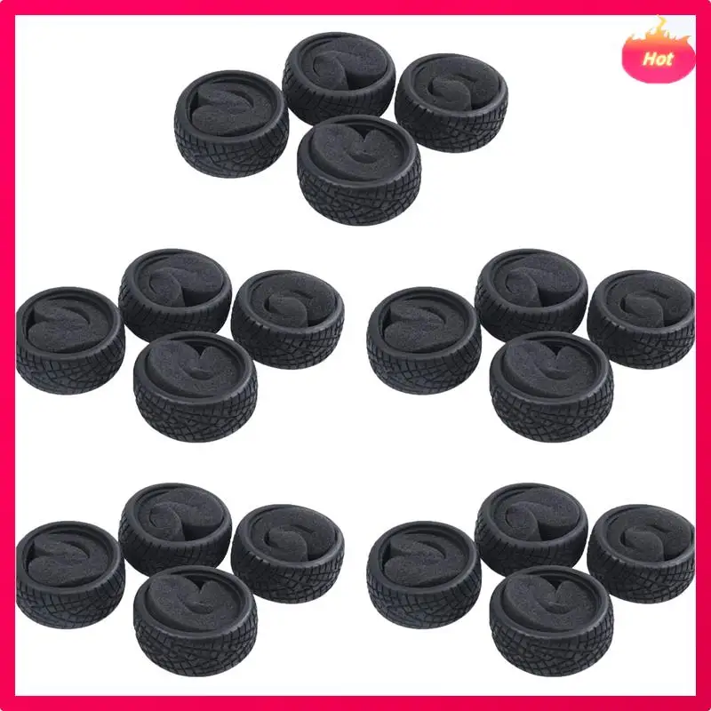 AYHF 1/10 RC Car On Road Performance Rubber Racing Tire Tyre 8001 With Sponge 20Pcs