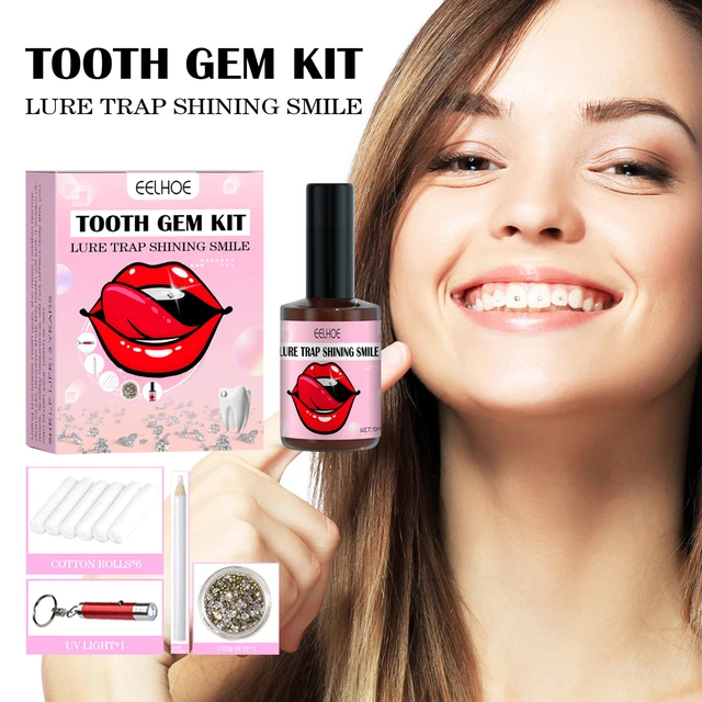 Tooth Teeth Jewelry Kit Crystal Nail Ornament Rhinestones Heart Sticker  Diamond Crystals Reflective Removable Ornaments Stone - AliExpress