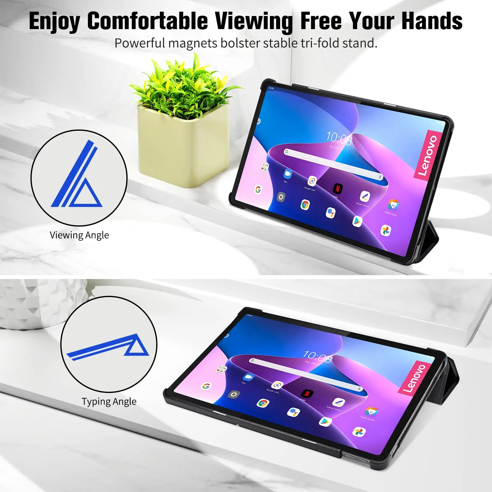 Ultra-Thin Lightweight Protective Tablet Case with Auto Sleep/Wake Function