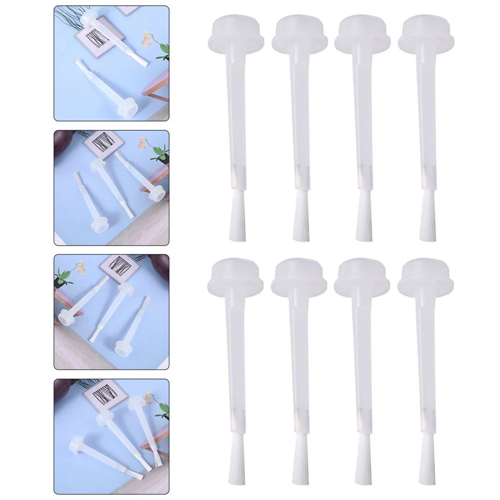 50 Pcs Nail Polish Replacement Brush Supplies Bottle Accessory Plastic Set Portable Shop 4