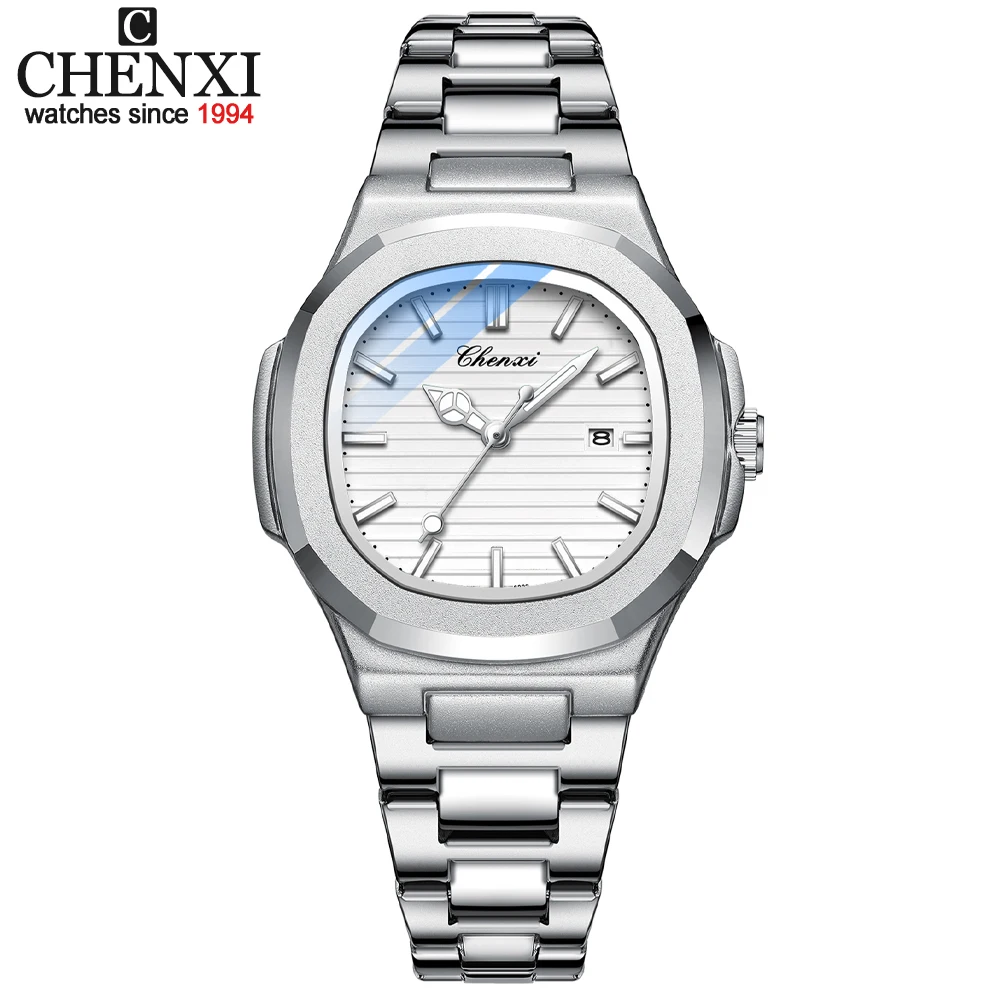 

CHENXI New Quartz Watch for Women Luxury Brand Elegant Stainless Steel Watches Waterproof Date Ladies Simple Dress Wristwatch