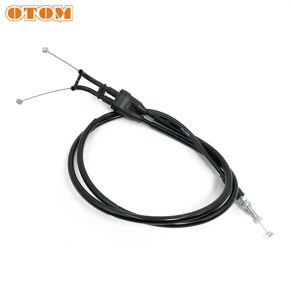 OTOM Motorcycle Throttle Cable Accelerator Pull Line Fuel Pipes Steel Wire For KTM HUSQVARNA EXC SXF XCF FE FC 250 350 450 500 motorcycle throttle cable