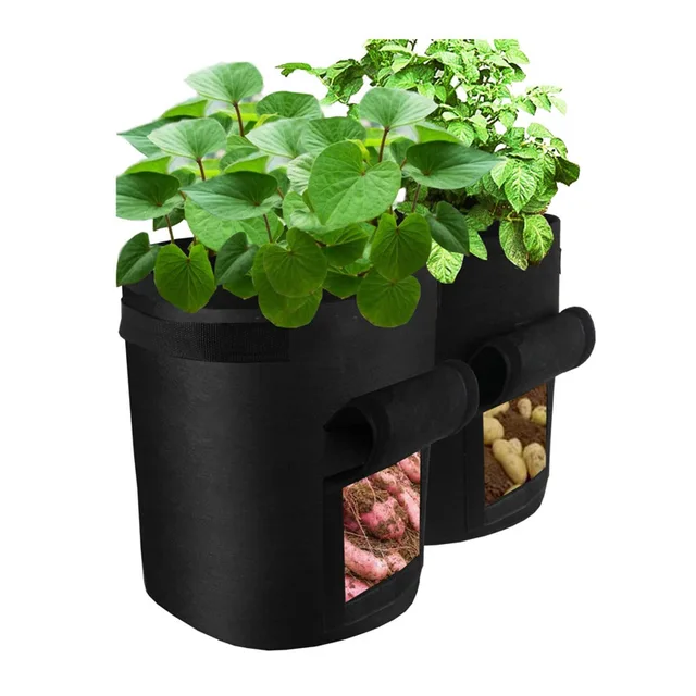 Kerti Burgonya Termesztési Táskák Zöldségültetési Ültetési Táska Diy Szövet Termesztett Edény Kültéri Edények Szerszámok Vegetált Kert - Image 3