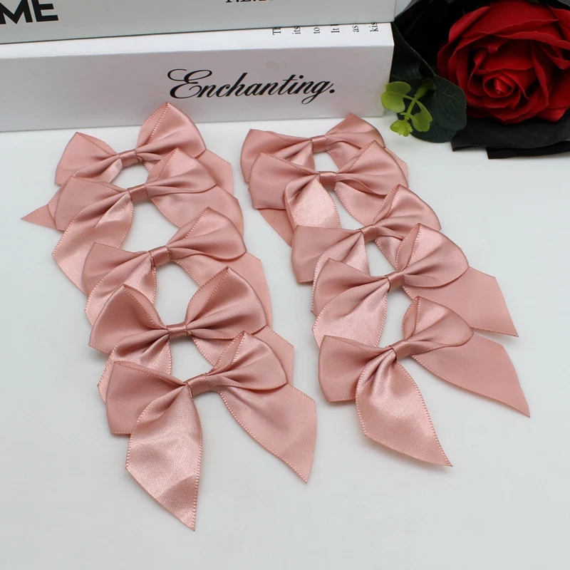 Description Picture 4 of item20/50PCS 65*65mm Ribbon Bows Decoration Bows For Craft Packages Small Bowknot Craft Wedding Christmas Tree for Clothes Accessori