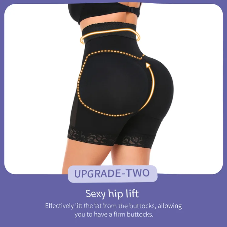 Fajas Colombianas Shapewear Women Tummy Control Panties High Waist Body  Shaper 3 Row Hooks Open Crotch Zipper Hip Lifting Up
