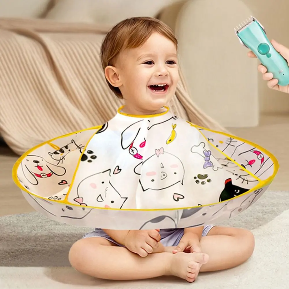 Colorful Kids Hair Cutting Cape Foldable Waterproof Hair Cutting Gown Reusable Cloak Umbrella Hair Cutting Tools