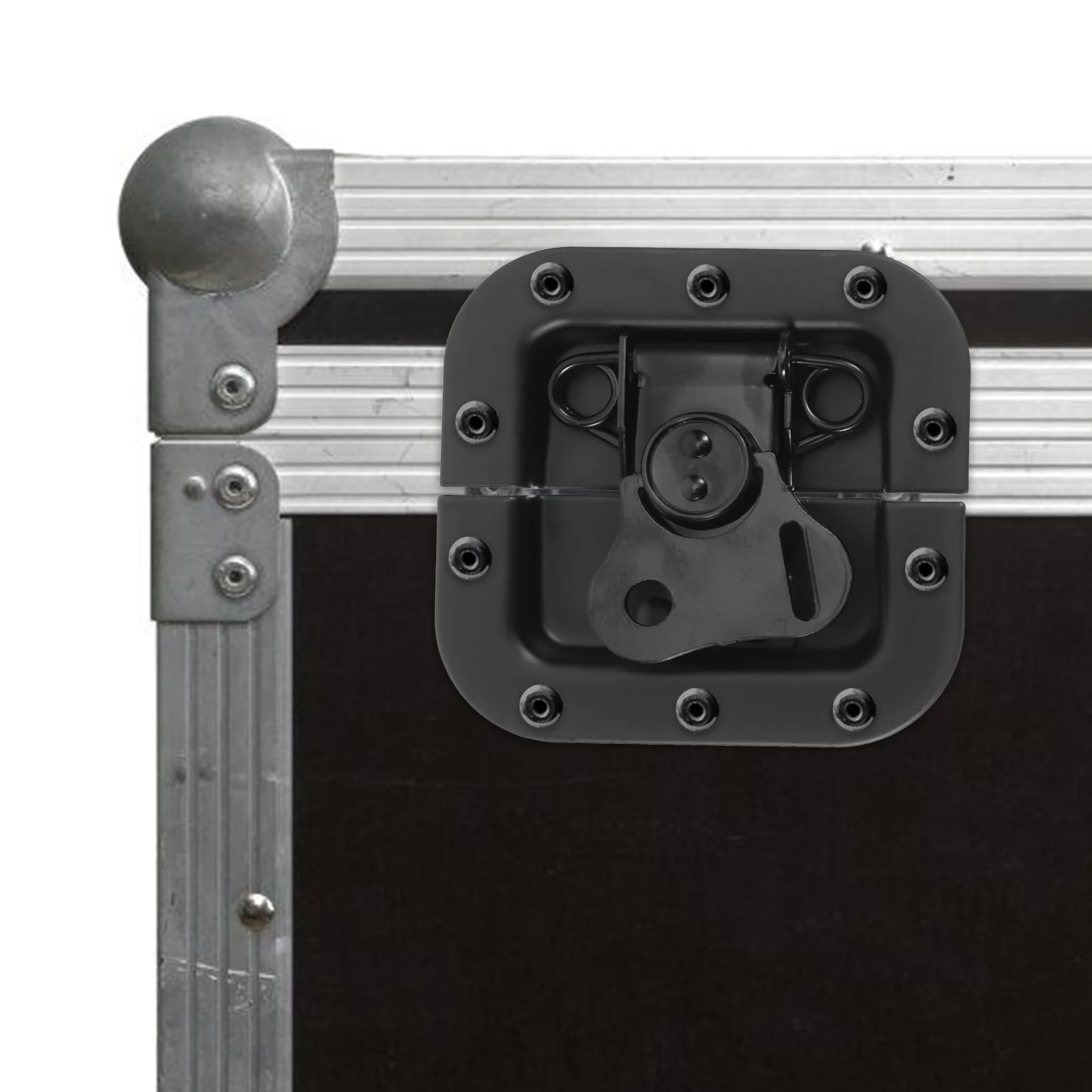 Butterfly Latch Spring Lock Stainless Steel Lid Retainer Hardware Aluminum Alloy For Audio Placement Rack