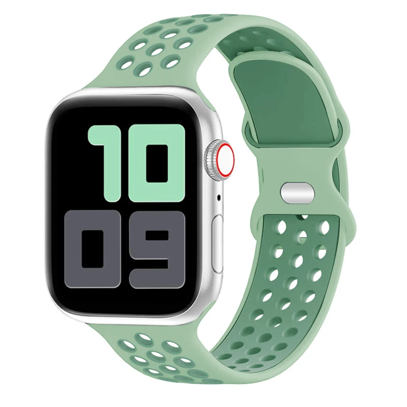 Premium Sport Silicone Strap for Apple Watch - Sleek and Comfortable Design