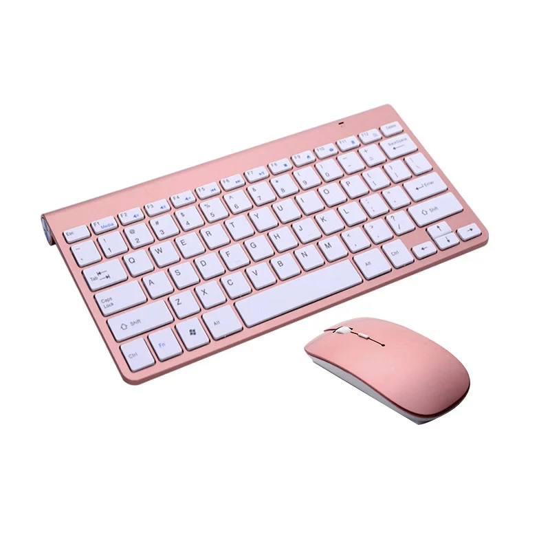 2.4G Wireless Keyboard And Mouse Protable Mini Keyboard Mouse Combo Set Per Notebook Laptop Mac Desktop Pc Computer Smart Tv Ps4