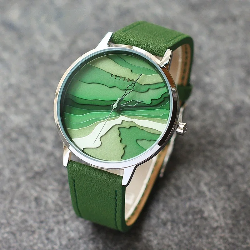 

Японский кварцевый механизм художественный Креативный дизайн мужские и женские нейтральные часы для школьников